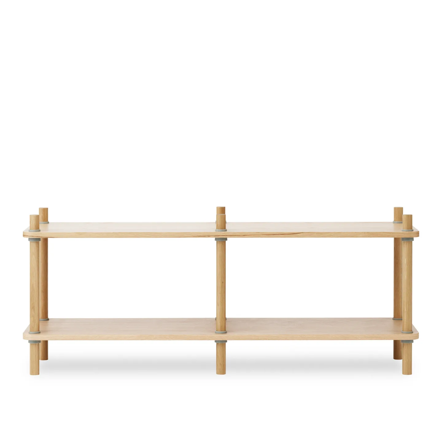 Normann Copenhagen - Jam Bookcase 6 poles Oak/Grey - Hyllor & Hyllsystem - Rudolph Schelling Webermann - Grå - Trä/Plast
