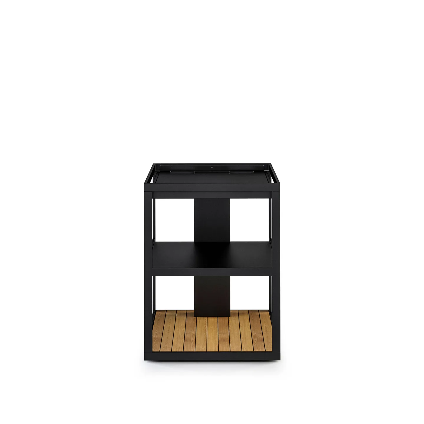 Röshults - Open Kitchen Frame 50, Anthracite, Teak Bottom - Utekök - Broberg & Ridderstråle