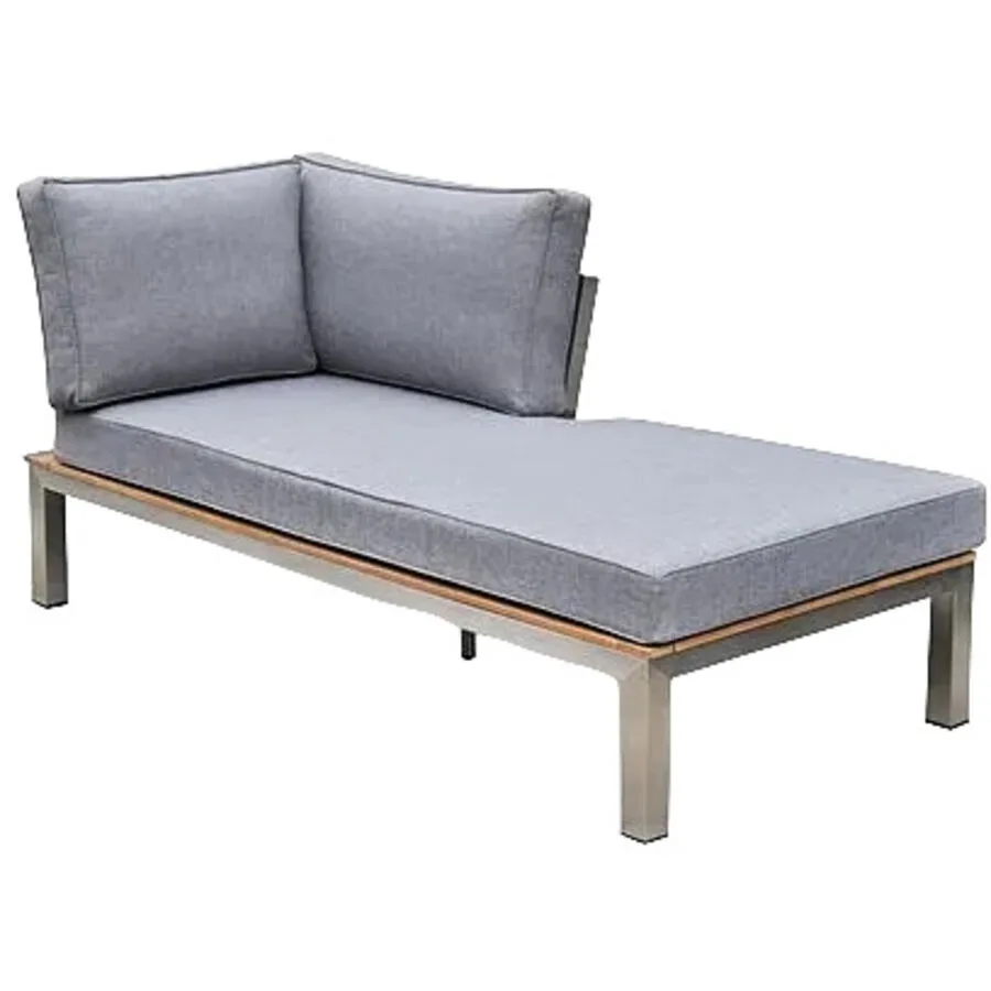 Loungeelement Vlard Edelstahl Edelstahl 158 cm 64 cm