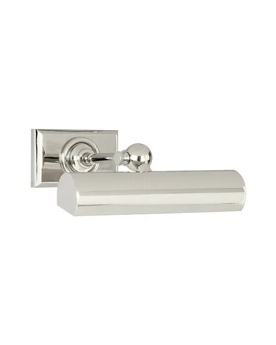 8" Cabinet Maker's Picture Light Polished Nickel