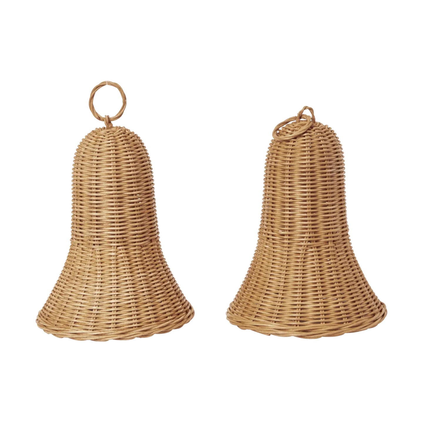 Ferm Living Braided bells julhänge 20 cm 2-pack Natural