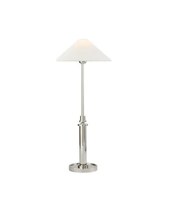 Hargett bordlampe i nikkel