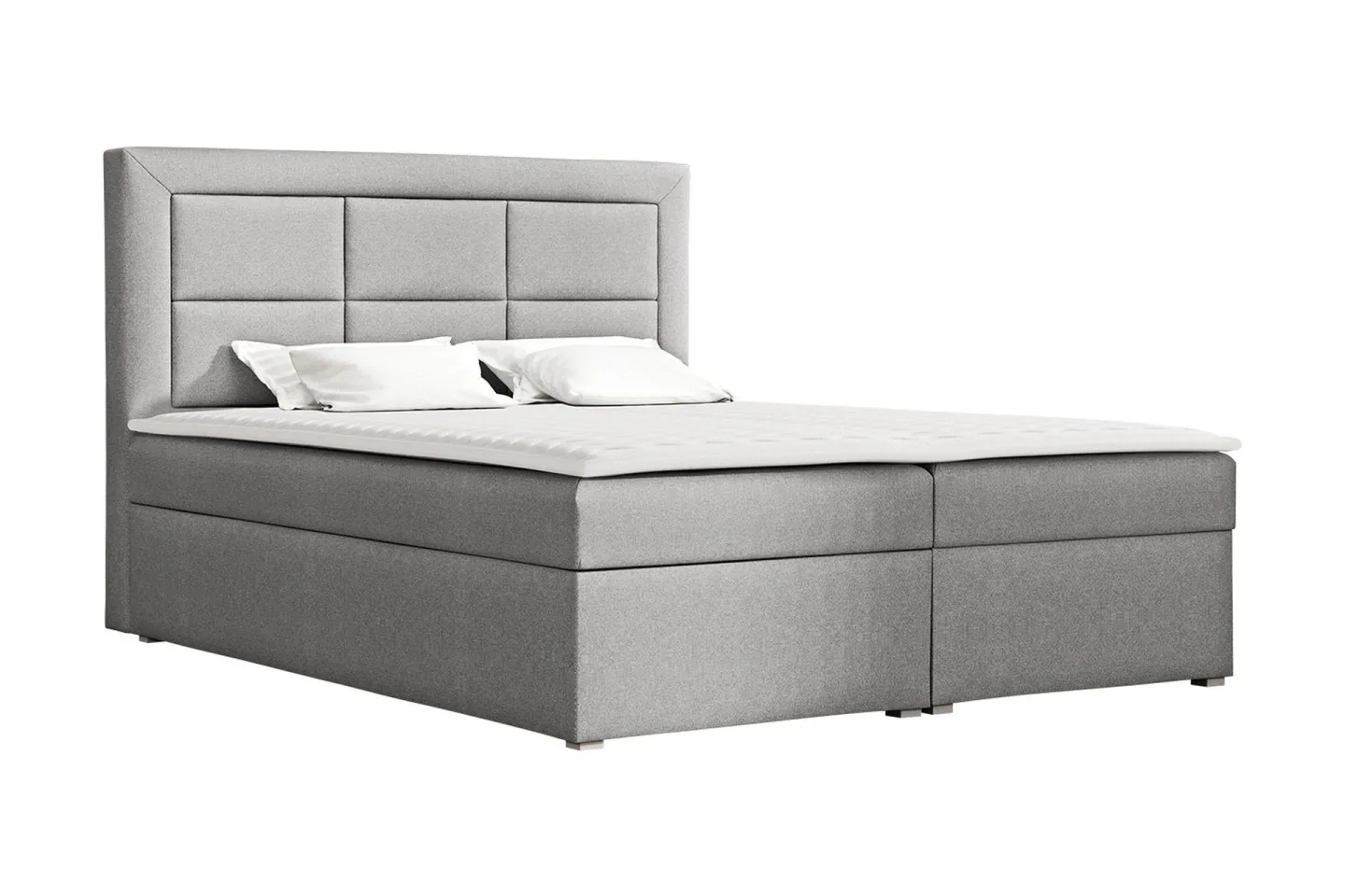 Axlunda Box Kontinentalsäng 180x215 cm LED-belysning - Grå