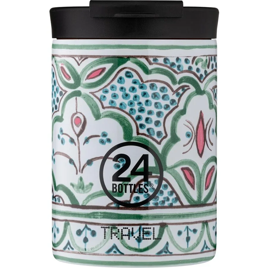 Thermobecher 24 Bottles Weiss Edelstahl 12.5 cm - Farbe: Marrakech
