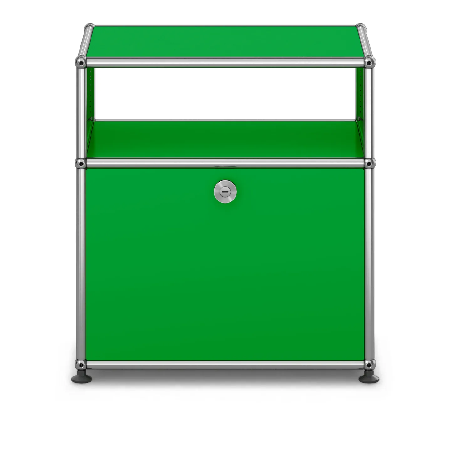 USM - USM Haller Bedside Table M55 USM Green - Sängbord - Fritz Haller & Paul Schärer - Grön - Metall