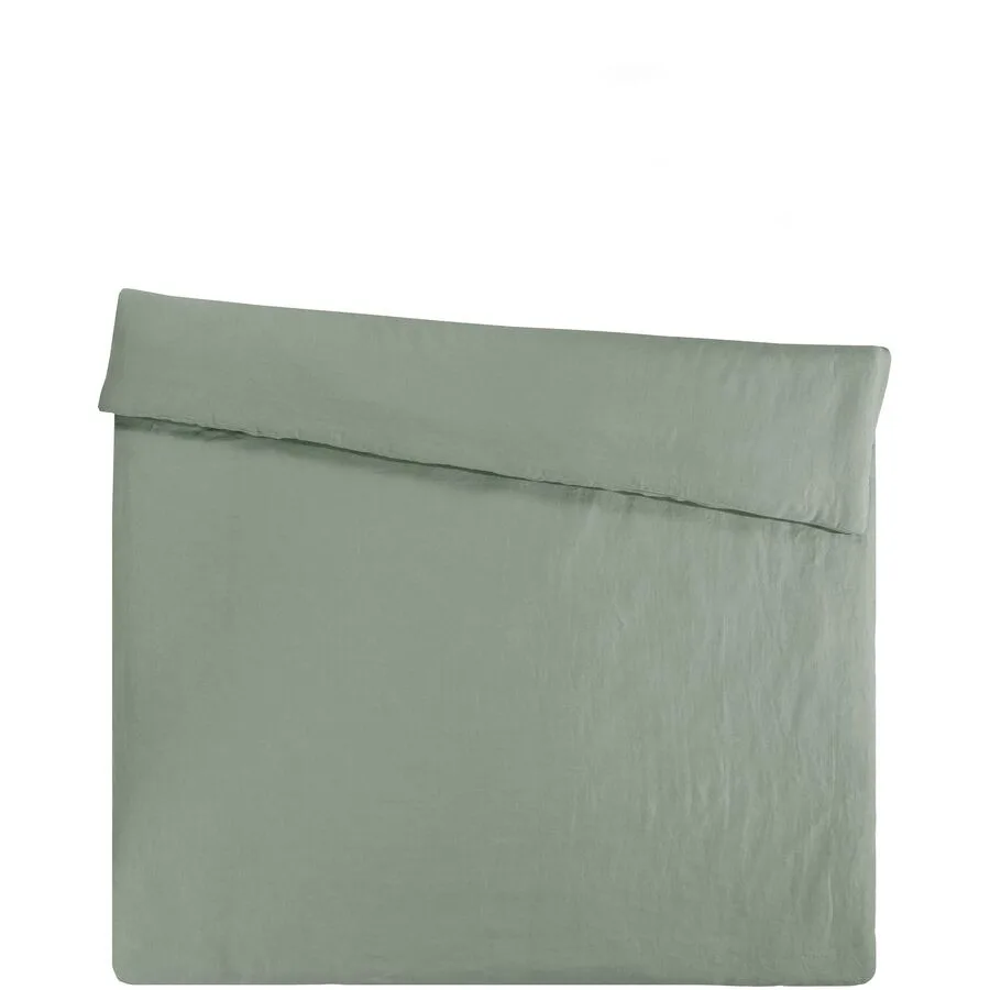 Duvetbezug Leana mint Einfarbig Leinen 200 x 210 cm - Material: 100% Leinen