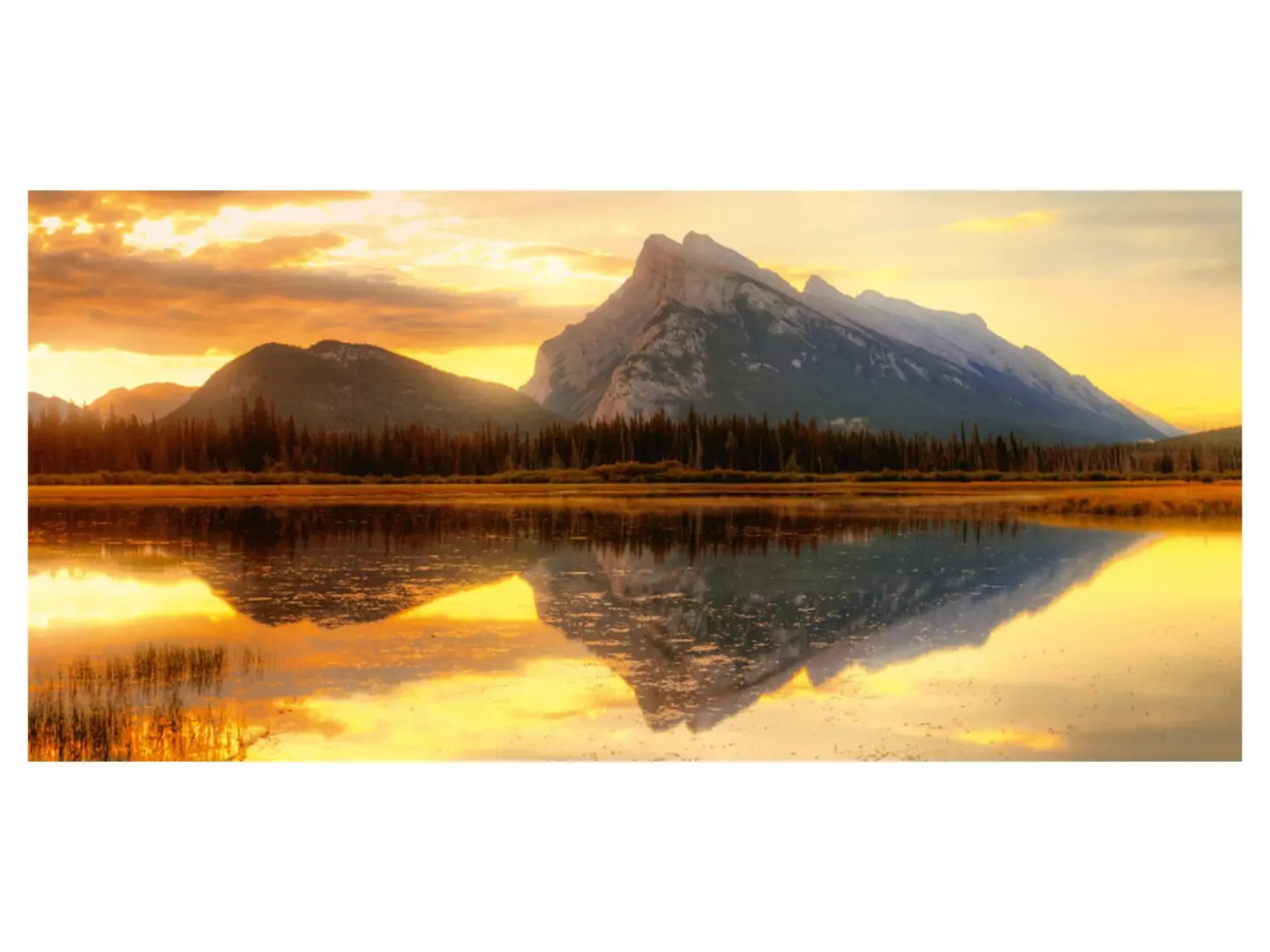 image LAND Digitaldruck auf Acrylglas Wunderschöner Seeblick mit Bergen | Schubiger Möbel