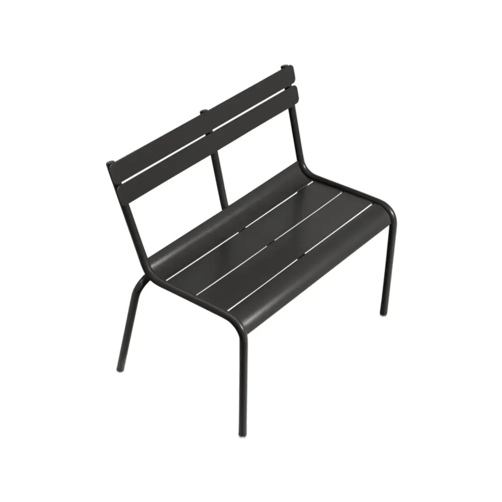 Fermob Luxembourg Kid Bench Liquorice (svart)