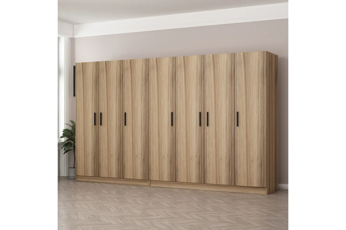 Fruitland Garderob 315 cm - Ek