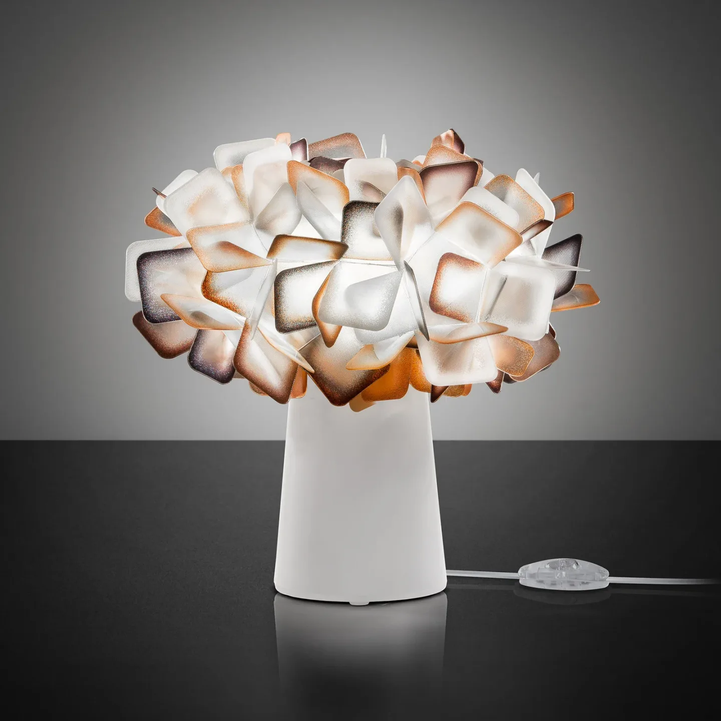 Clizia Tischleuchte Orange - SLAMP - Esszimmer - Modern - Kunststoff - Einflammig