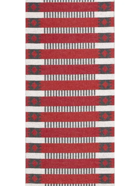 Plastmatter - Horredsmattan Märta (rød) (Størrelse: 70 x 450 cm)