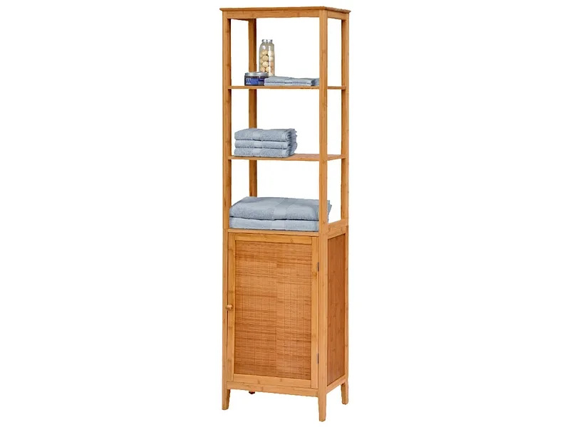 Badezimmer-Aufbewahrungssäule SANYA Braun