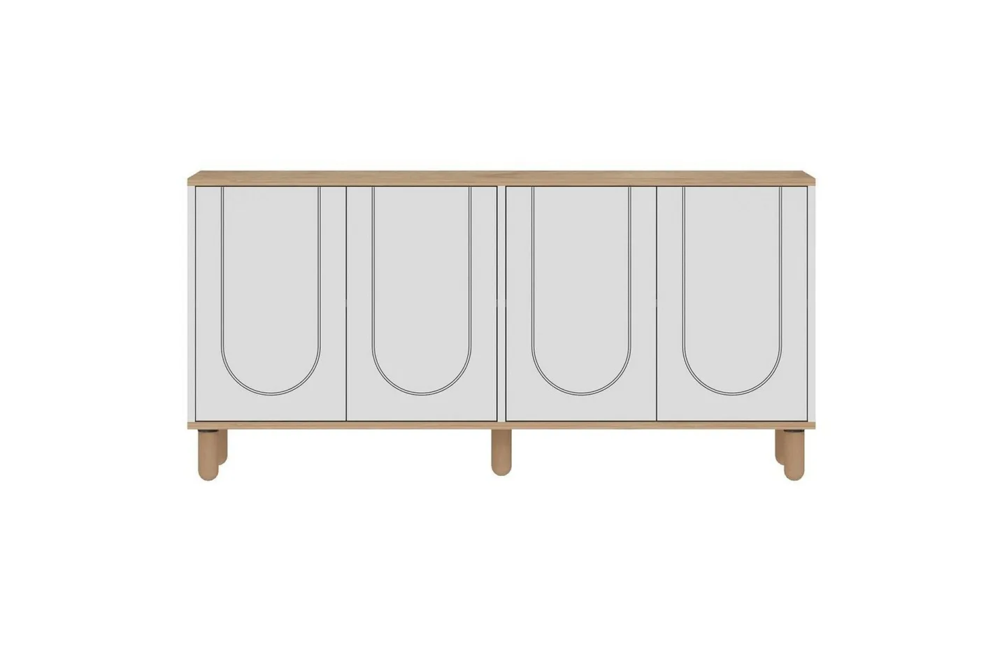 Salven Konsollbord 150 cm - Ek/Vit