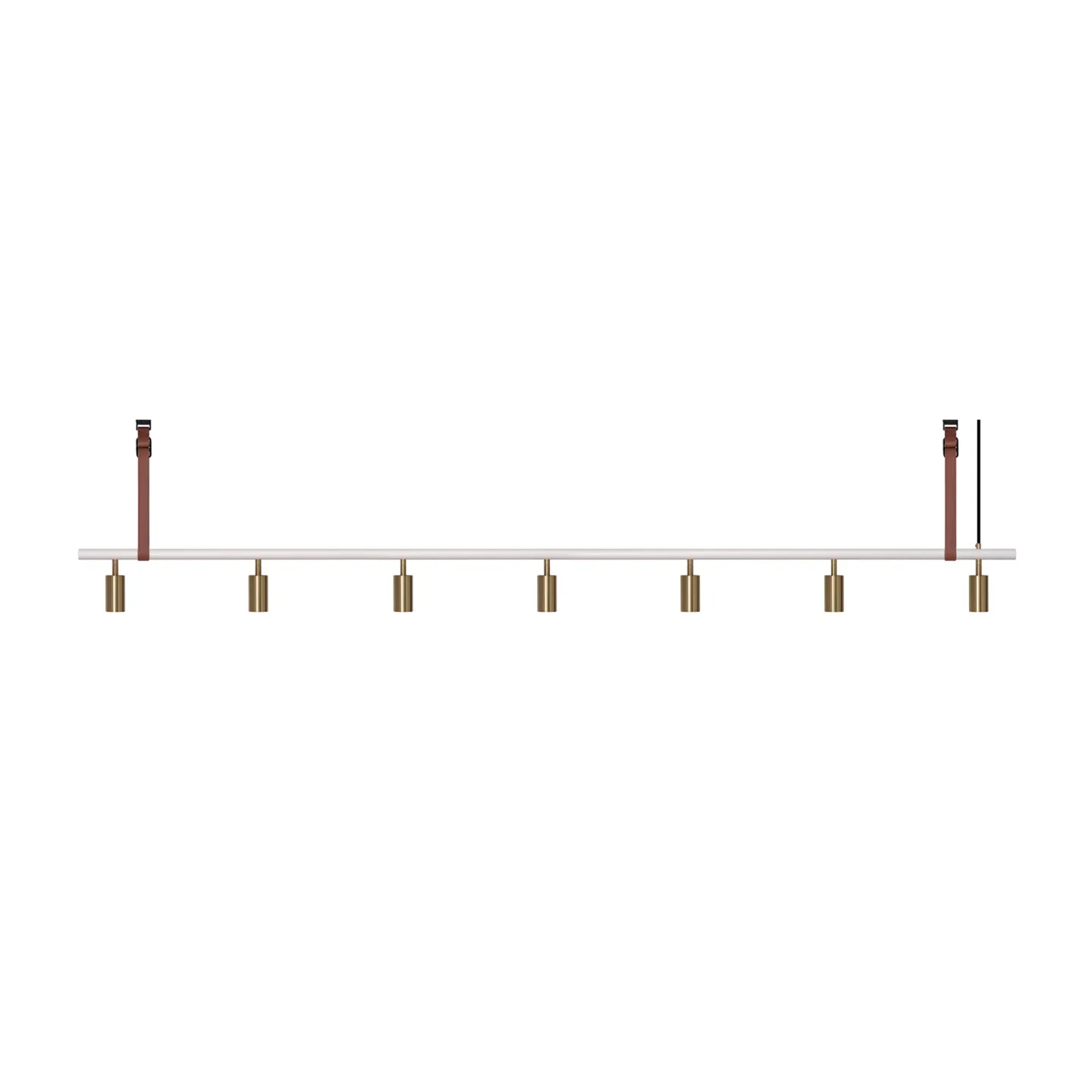 Rubn - Long John 7 White/Brass / Brown leather - Takkronor - Niclas Hoflin - Guld,Vit