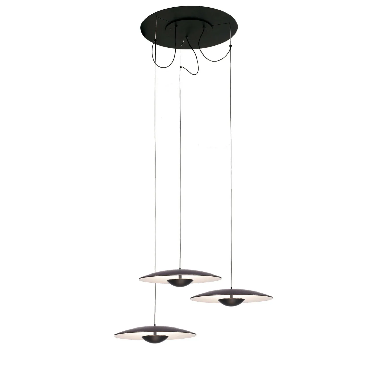 Ginger 20x3 Taklampa Wenge-White - Marset - Aluminium