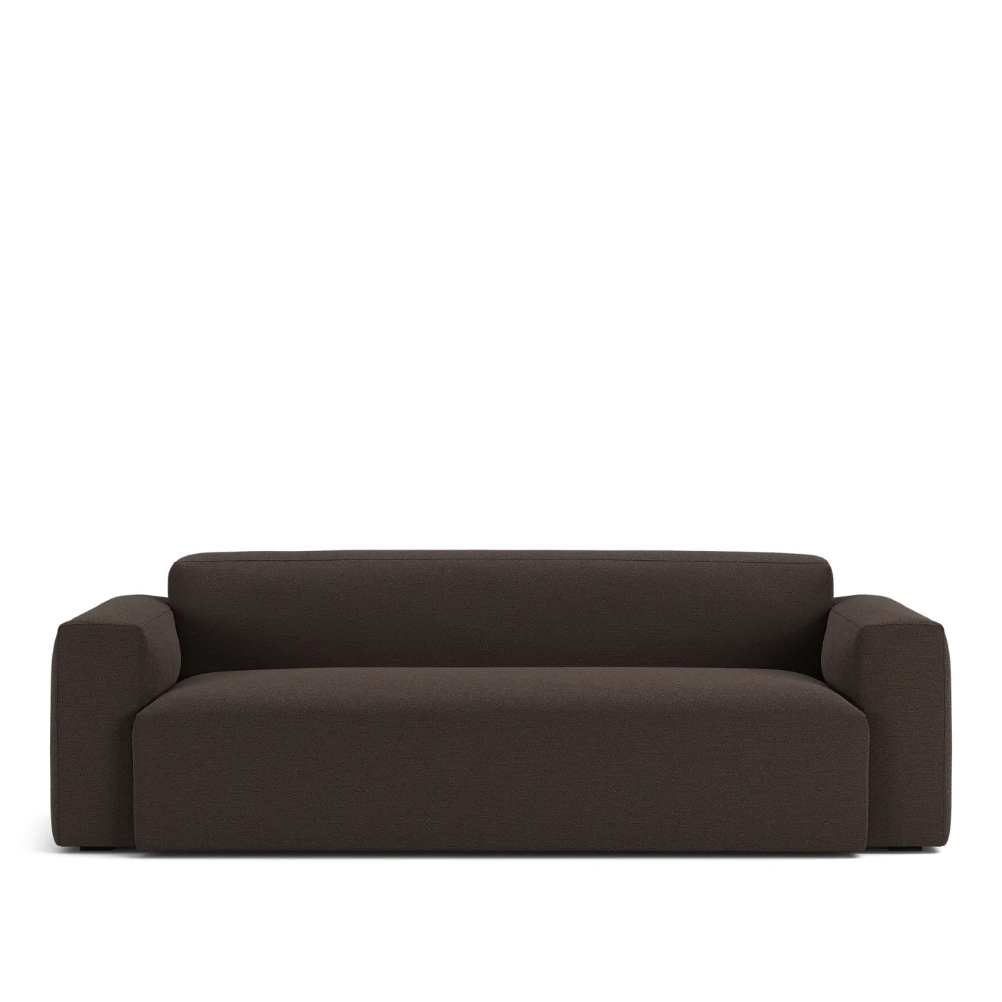 NOGA - Brick 2,5-Seater Sofa Lario 120 Fixed Upholstery - Soffor - Brun - Dun/Metall/Trä/Textilmaterial