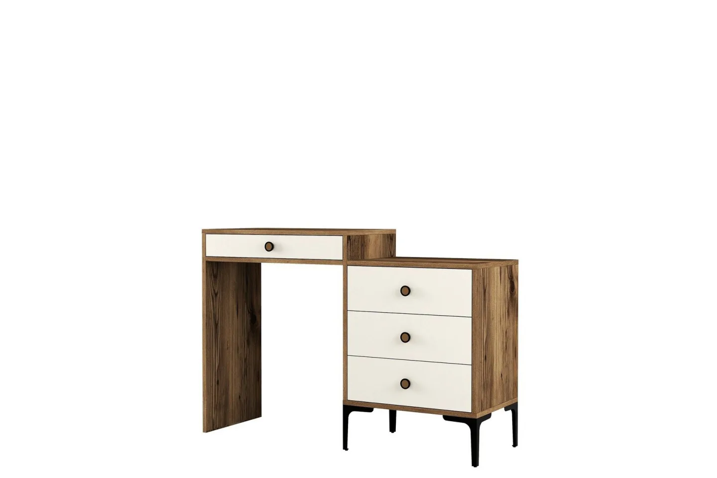 Ameias Sminkbord 124x84,7 cm Brun/Beige - Hanah Home