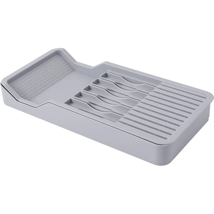 Besteckeinsatz Grau Polypropylen B 20 cm H 5.5 cm