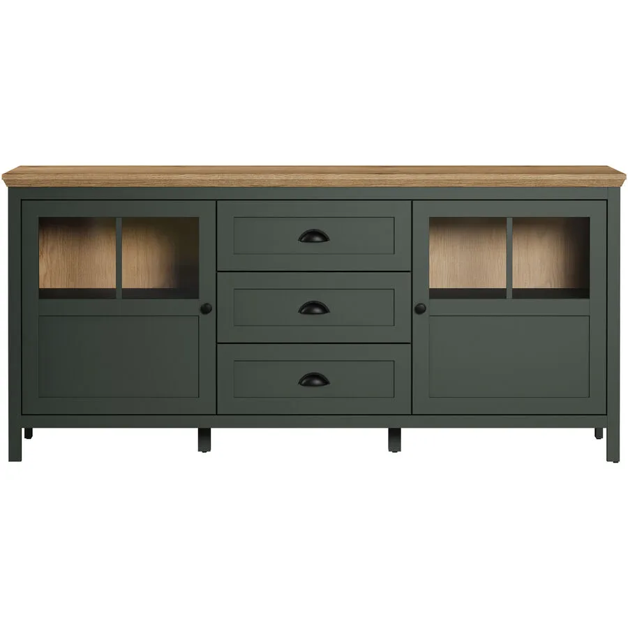 Sideboard Stanton tannengrün MDF B 185 H 86 cm