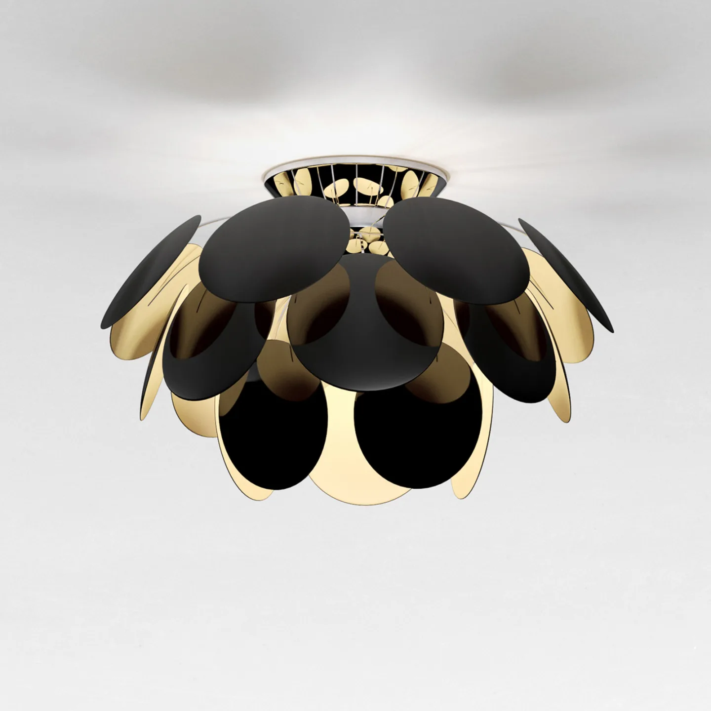 Discoco C 68 Taklampe Black/Gold - Marset Discocó - Stue - Design - Plast