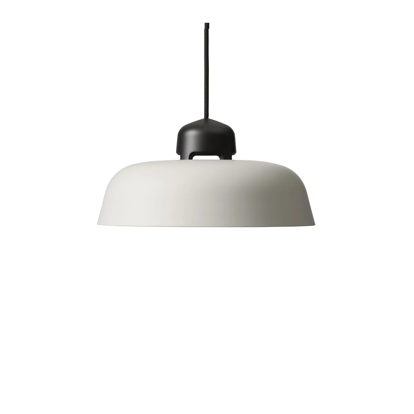 Wastberg+ - Dalston w162s1 Pendellampa, Silk Grey, Liten Skärm, Inkl. Svart LED Enhet, 2700K, Max 9W, Dimbar - Pendellampor - Kim Colin,Sam Hecht - Grå