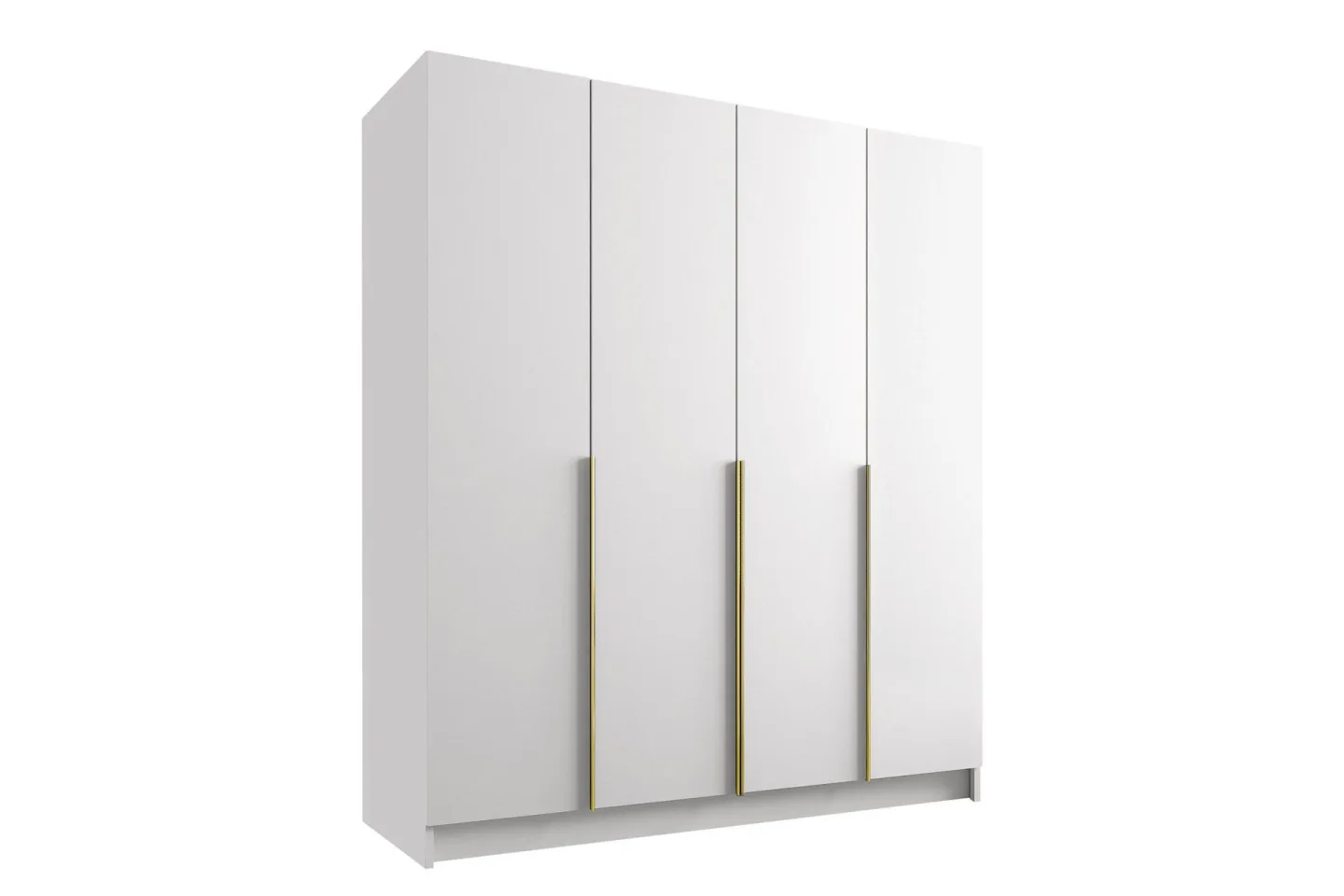 Vadstena Garderob 200 cm - Vit/Guld