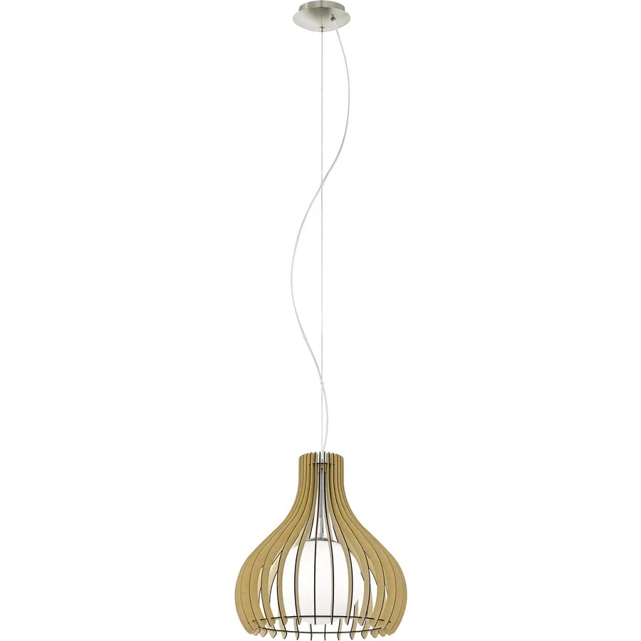 Eglo Pendellampe Tindori Grau Stahl 150 cm - Farbe: Nickel matt