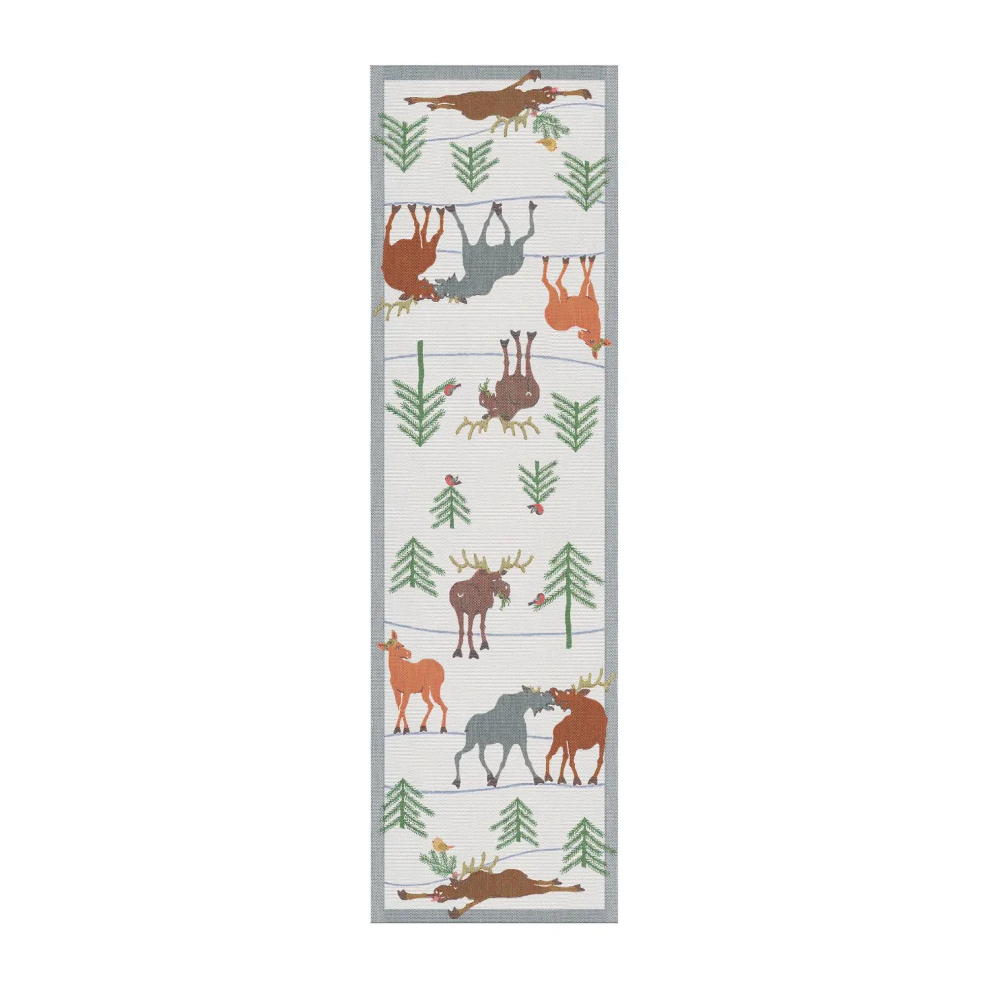 Ekelund Linneväveri Clumsy moose Tischläufer 35 x 120cm