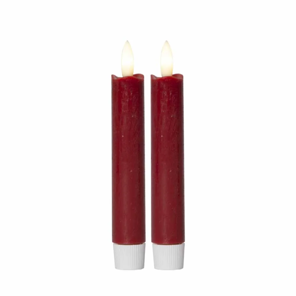 Antikljus LED Korta 2 -pack Röda
