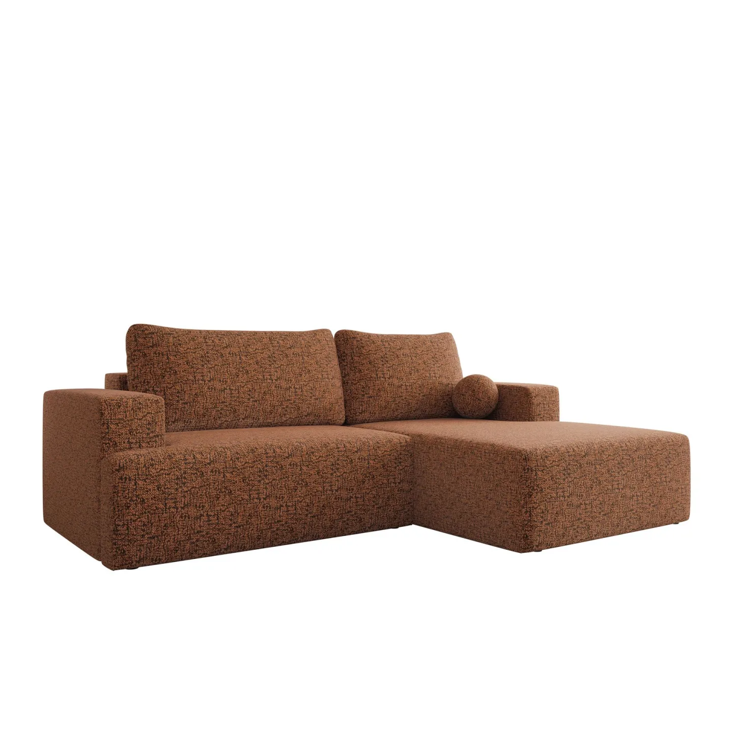 Deylor 3-sits Bäddsoffa med divan - brun