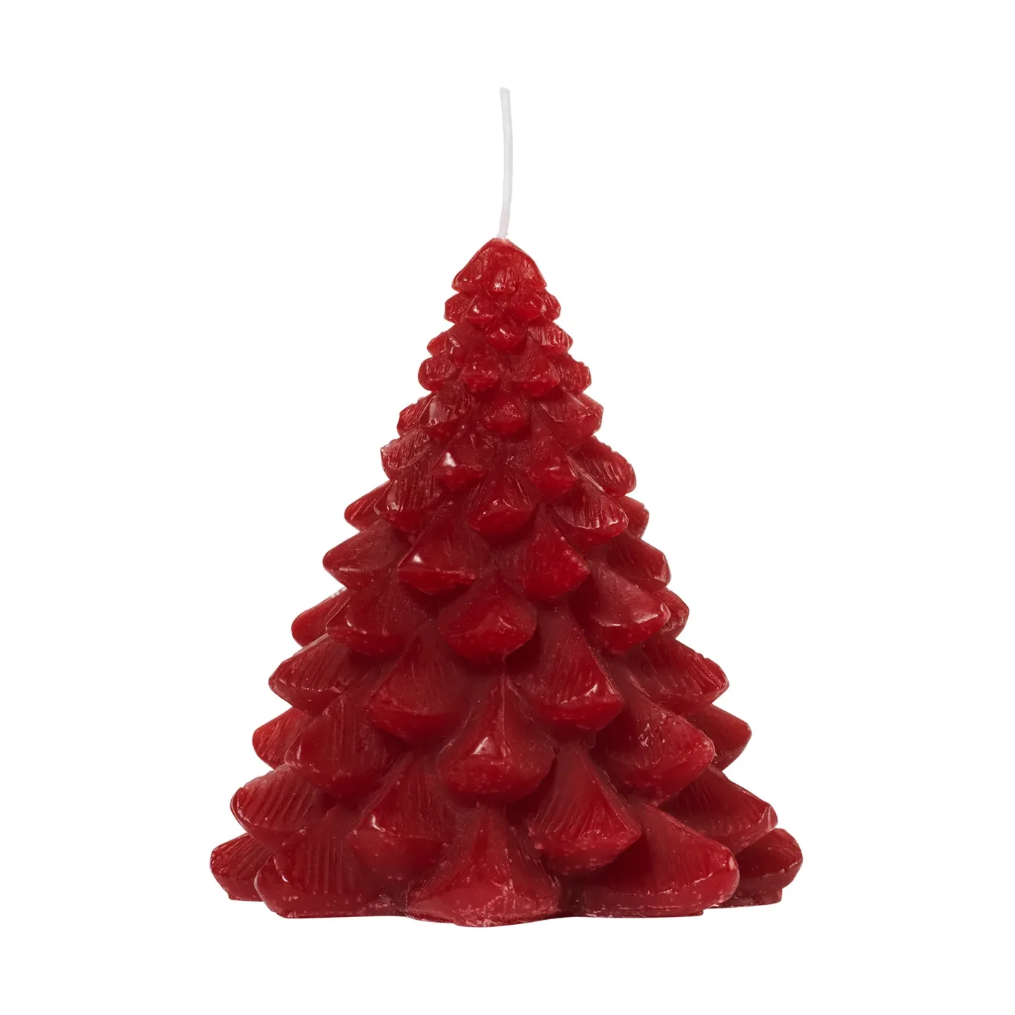 Broste Copenhagen Granny Christmas tree ljus Ø9x10 cm Burgundy