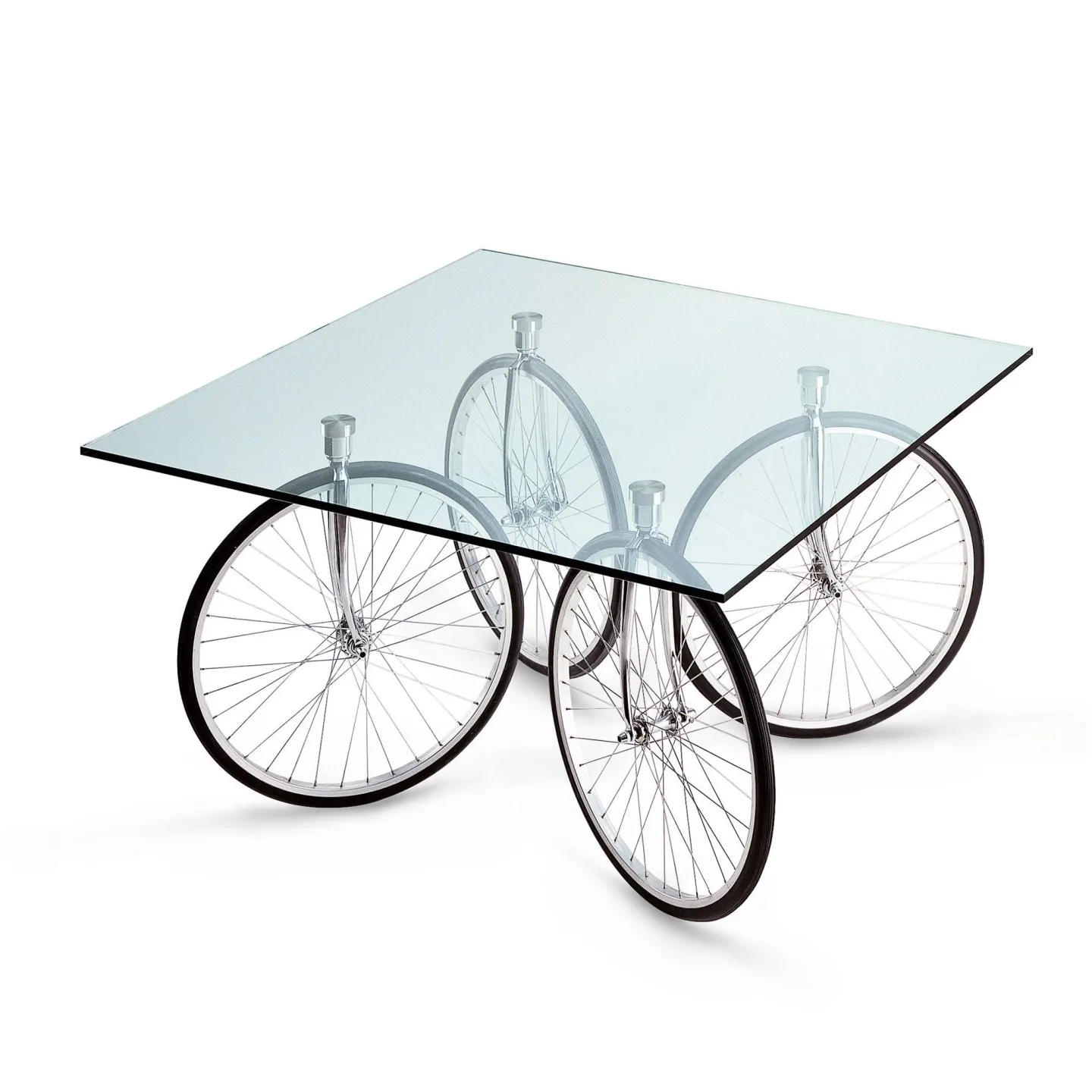 FontanaArte - Tour - Matbord - Gae Aulenti - Transparent - Glas/Metall