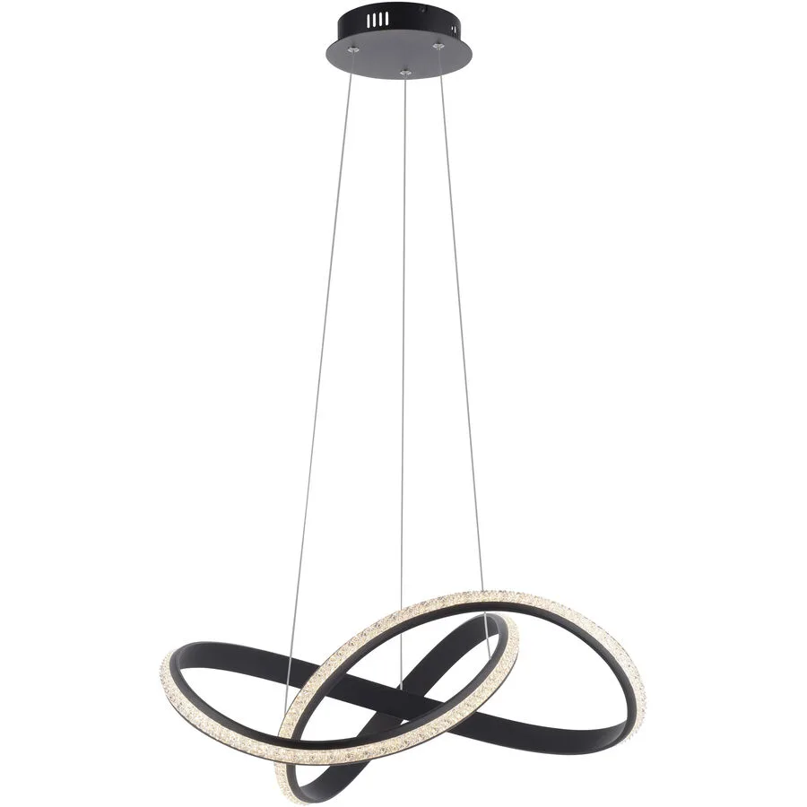 Pendellampe Adriana Braun Aluminium 5.5 cm 100 cm Höhenverstellbar (manuell) - LED - Lichtfarbe: Warmweiss - LED Energiesparlampen