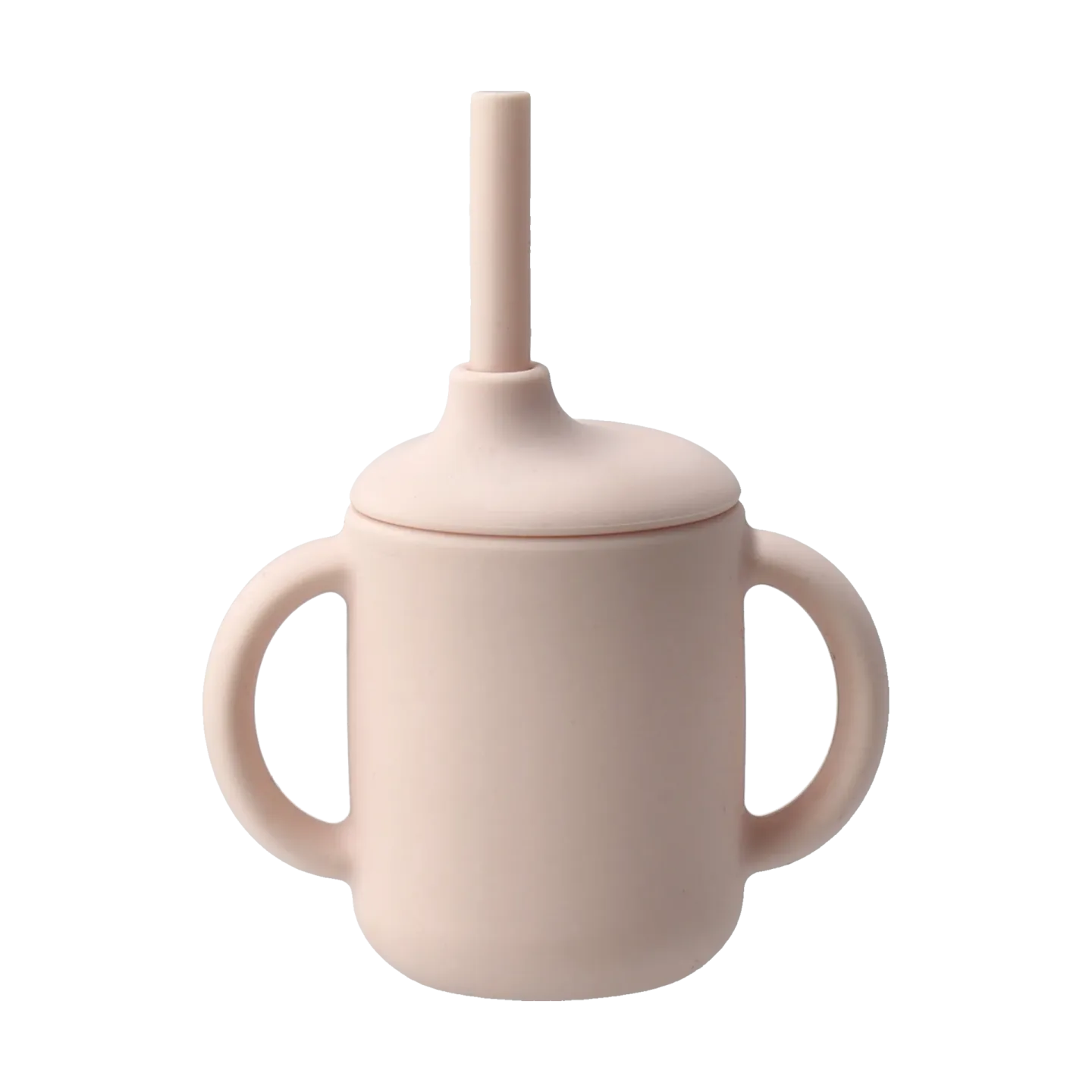 Scandi Living Idun Becher mit Strohhalm Silikon 120 ml Blush