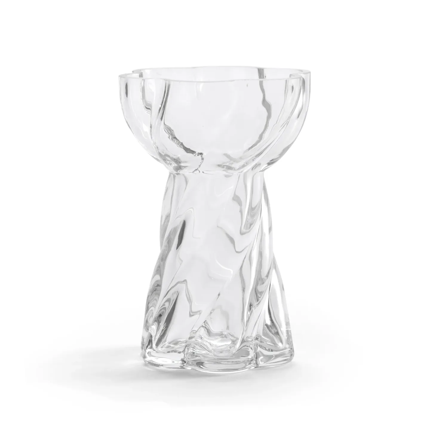 Cooee Design Twist Bulb Vase 12,8 cm Clear