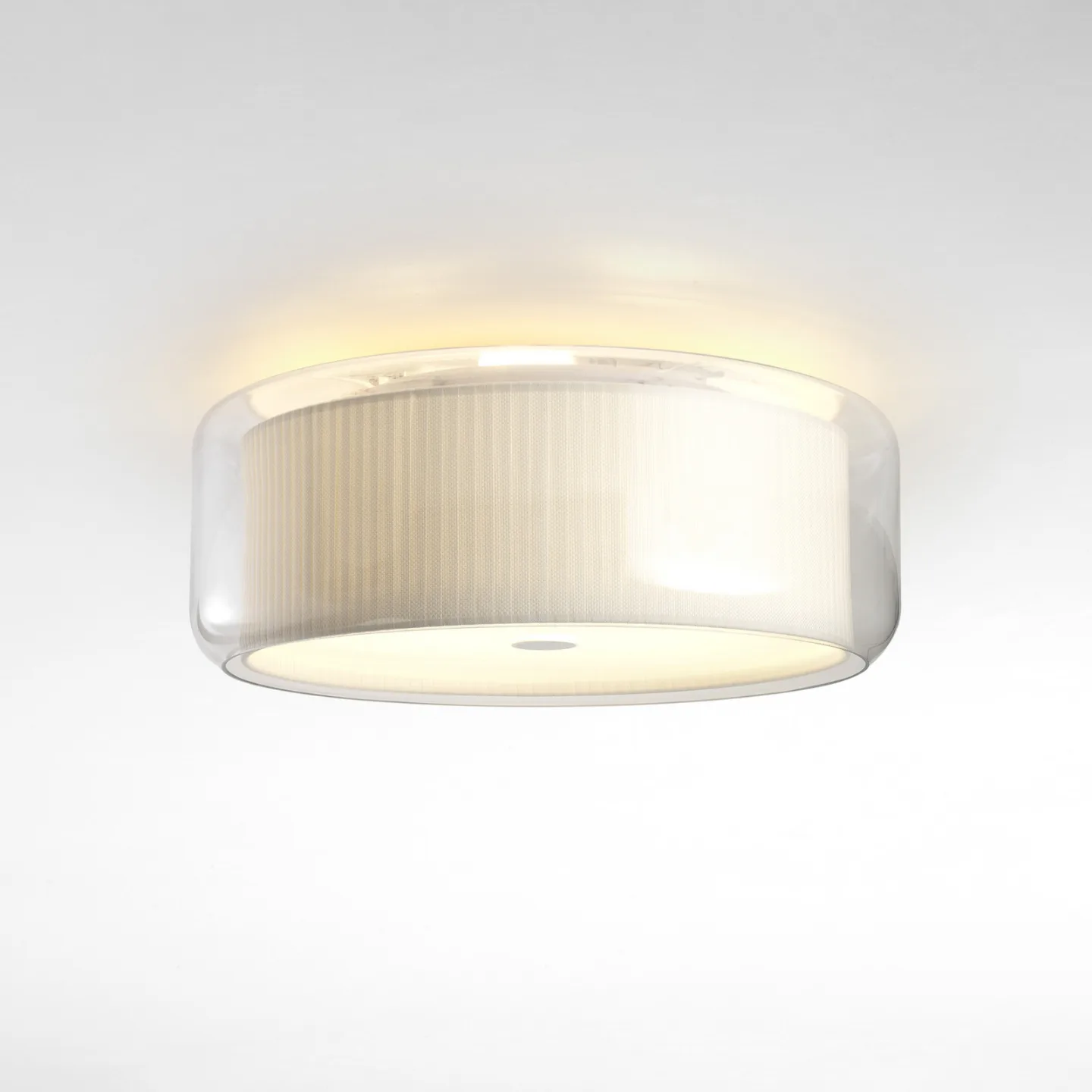 Mercer C Taklampe, glass, bomull - MARSET - Stue - Design - Rund
