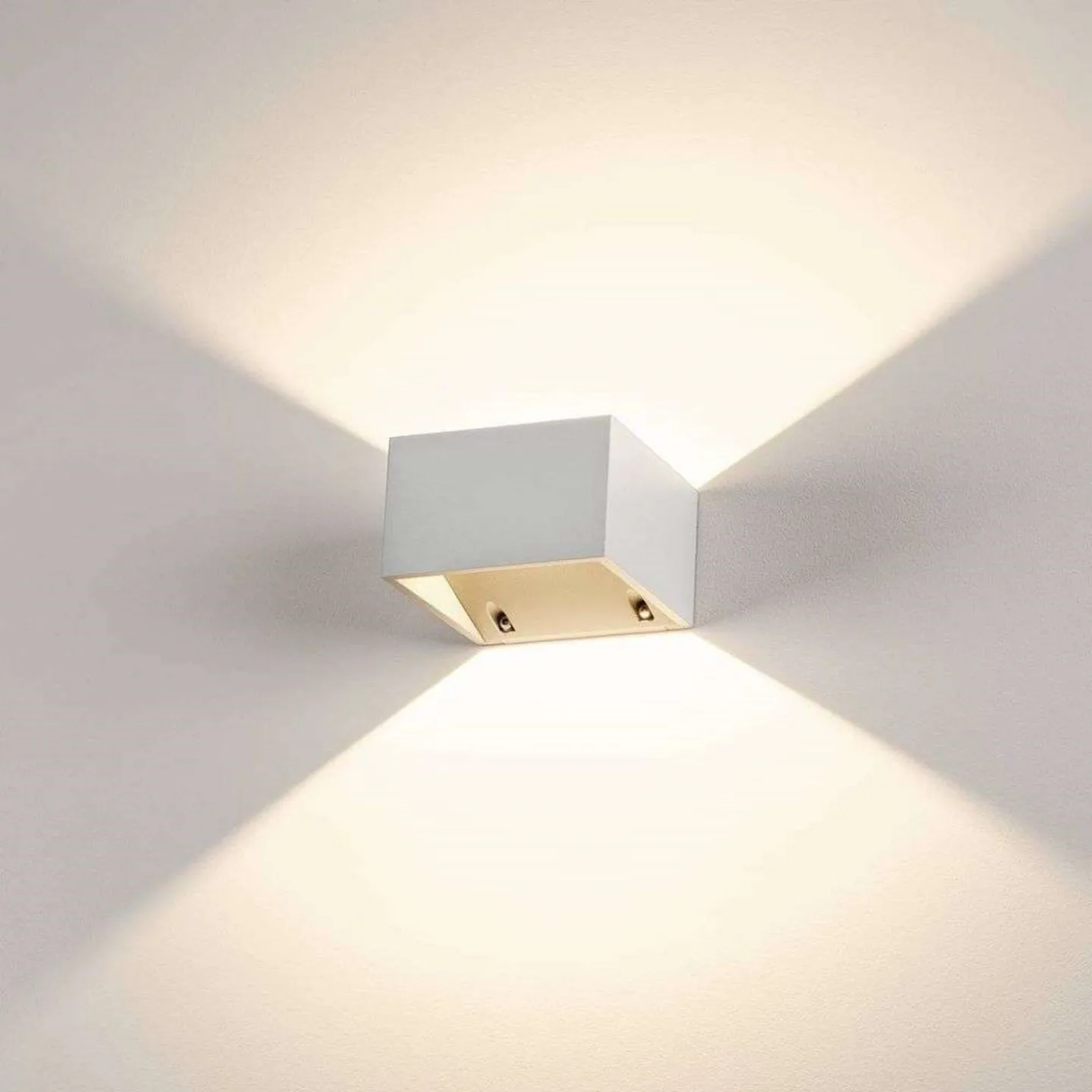 Logs Vägglampa Square LED IP44 White - SLV - Vardagsrum - Aluminium