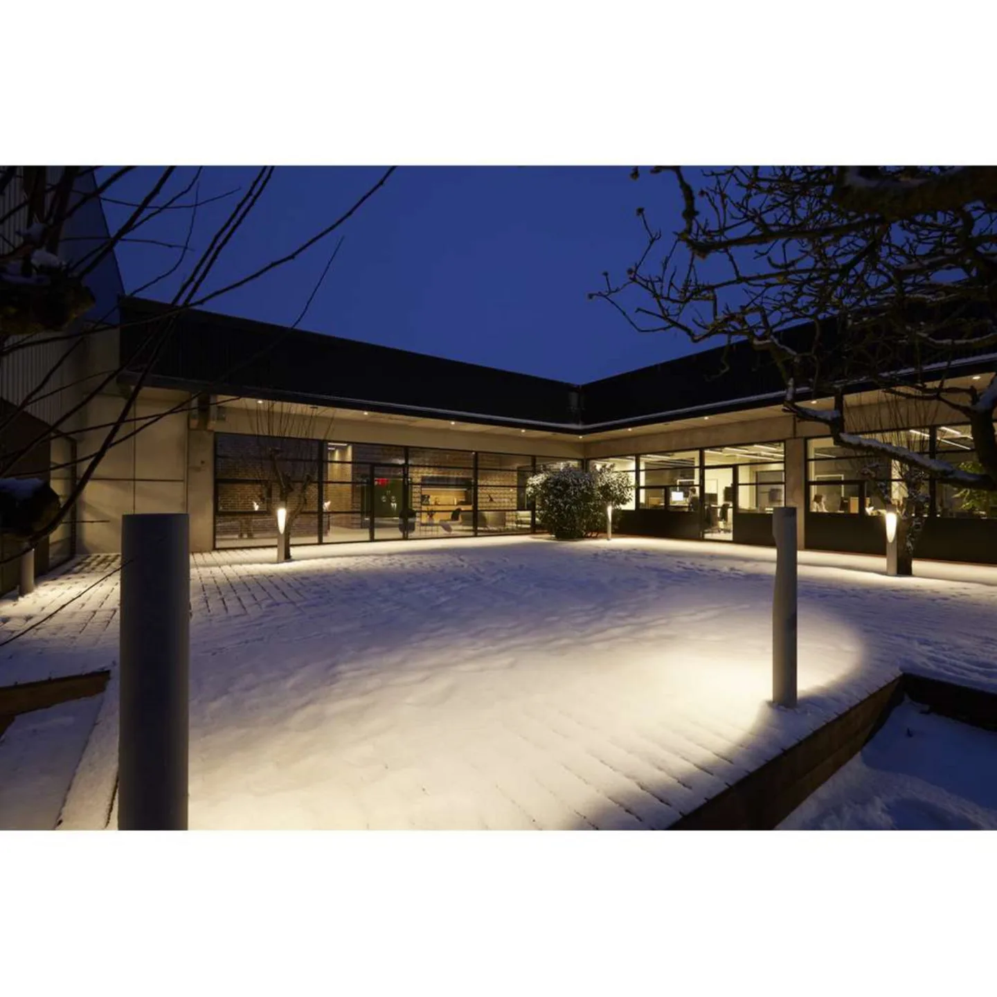 Flindt Gartenlampe 35cm 2700K Spieß+Connector, Louis Poulsen - Terrasse - Aluminium