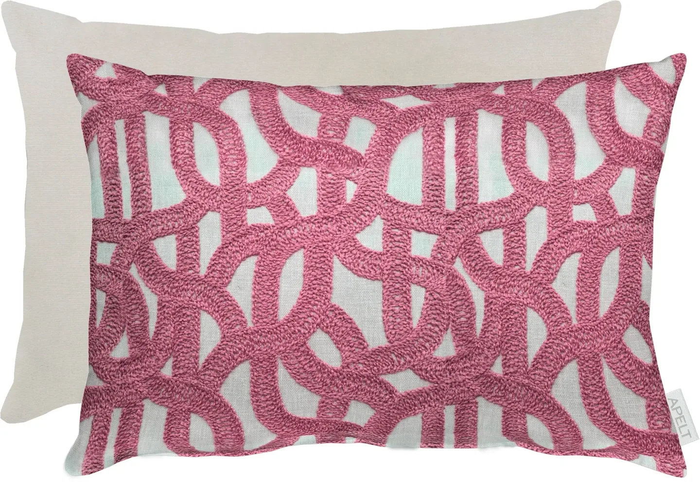 Apelt Kissenhülle Rafia, Pink B: 35 cm | Schubiger Möbel