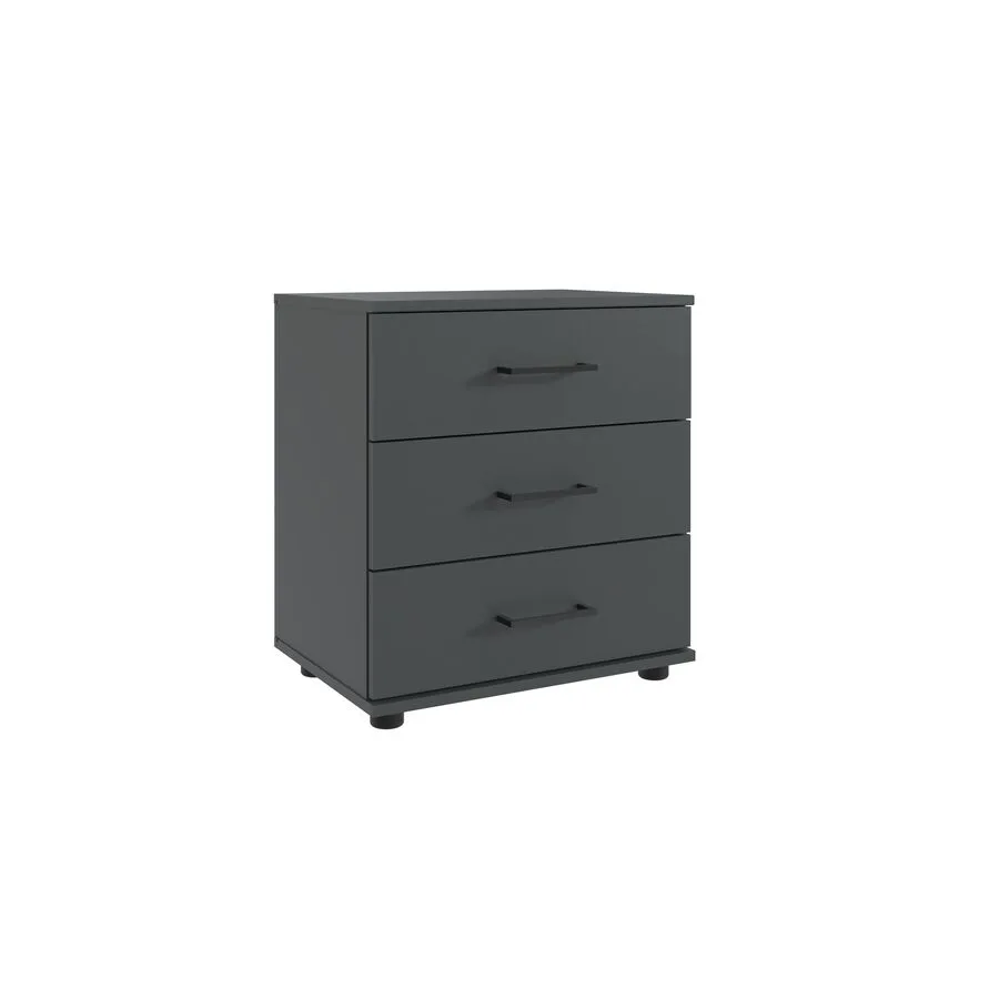 Nachttisch Tiby graphit Holzwerkstoff B 52 H 58 cm