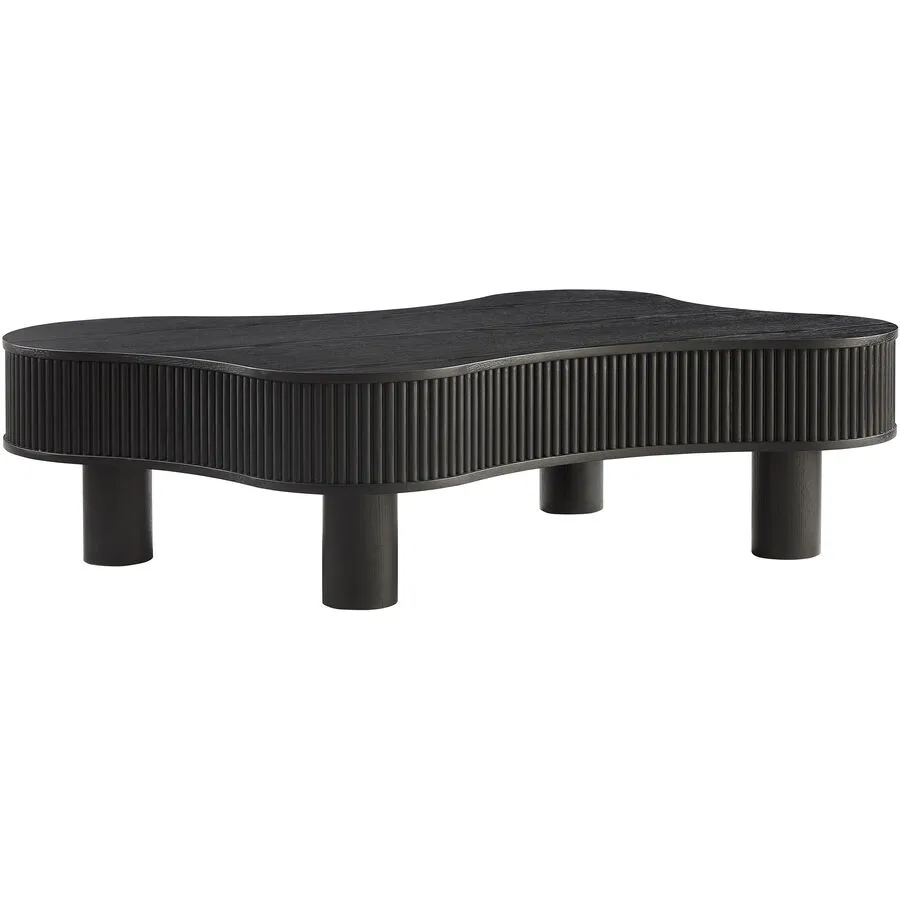 Salontisch Miova schwarz MDF B 116 T 77 cm