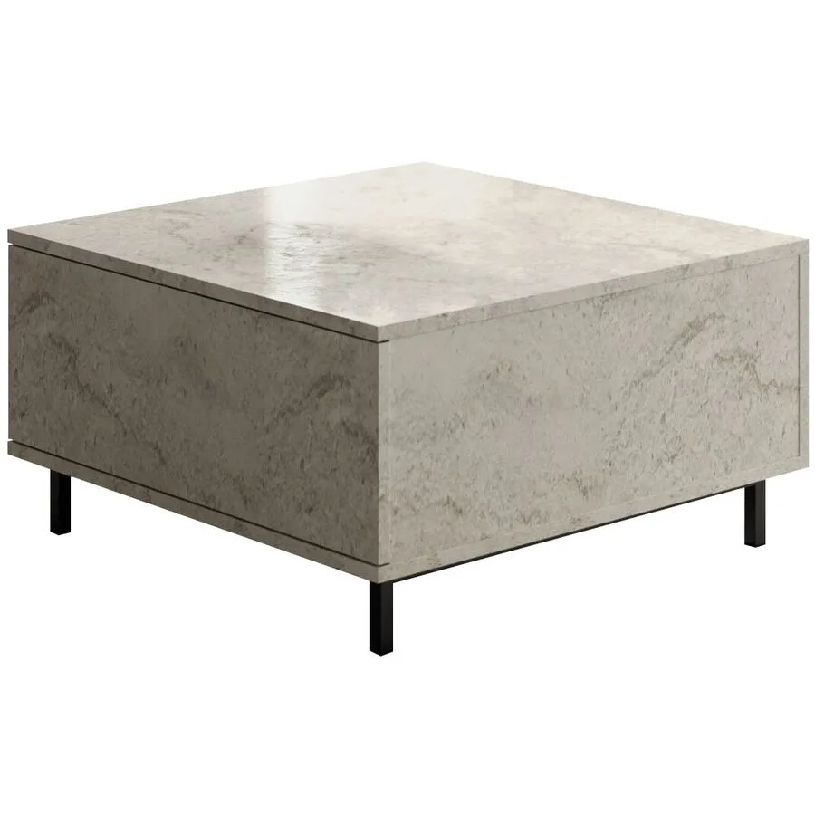 Salontisch Georis Travertin 100% Melaminbeschichtete Kiefer B 75 T 75 cm
