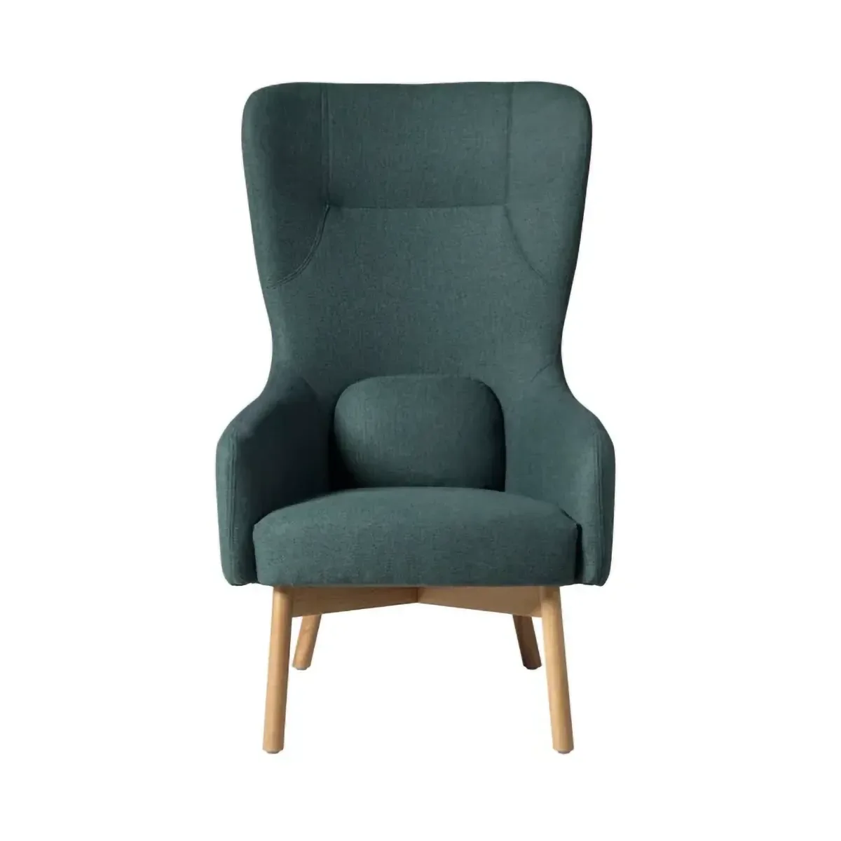 FDB Møbler L35 Gesja Wing Chair Sessel Green-lacquered oak
