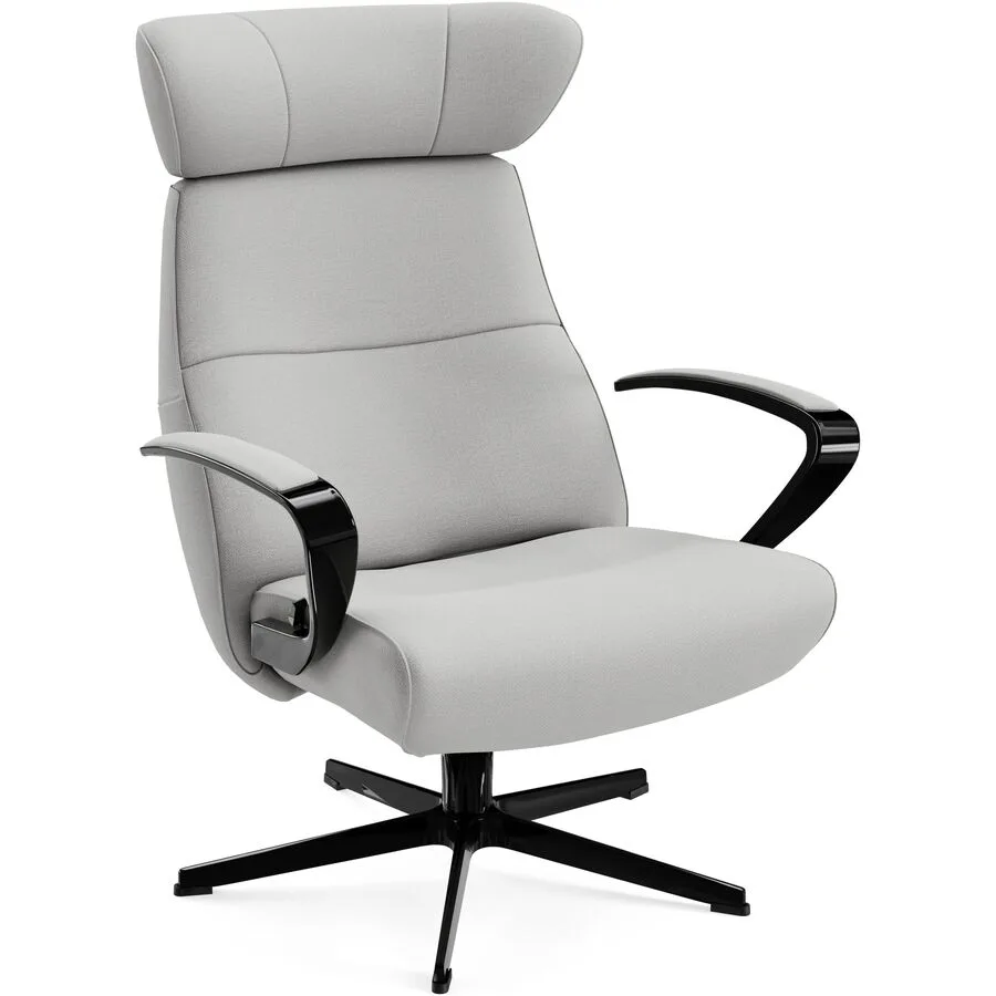 Conform Sessel Enno Betongrau, Schwarz Stoff, Aluminium T 163 B 81 H 99 cm - Möbel Konfigurator: Traummöbel individuell zusammenstellen