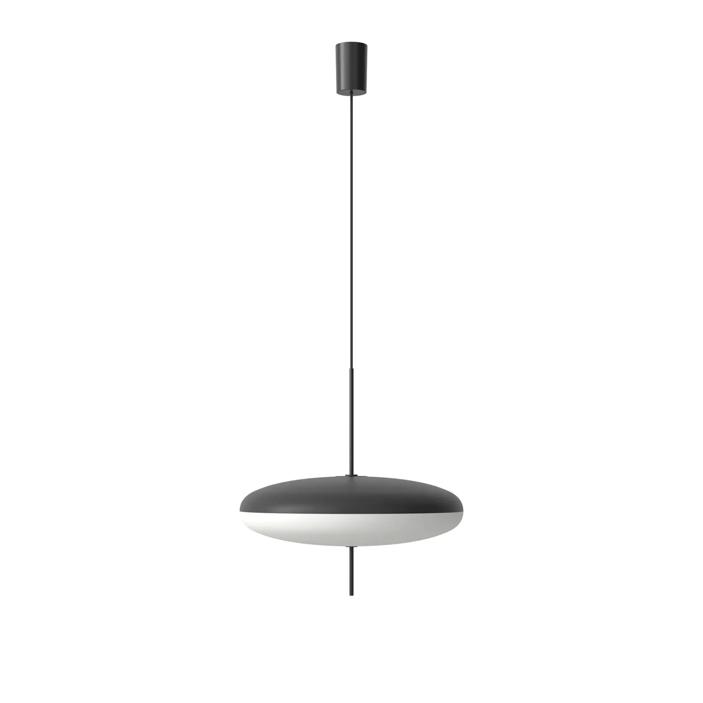 Astep - Model 2065 Black White Diffuser - Black/Black - Pendellampor - Gino Sarfatti - Svart,Vit