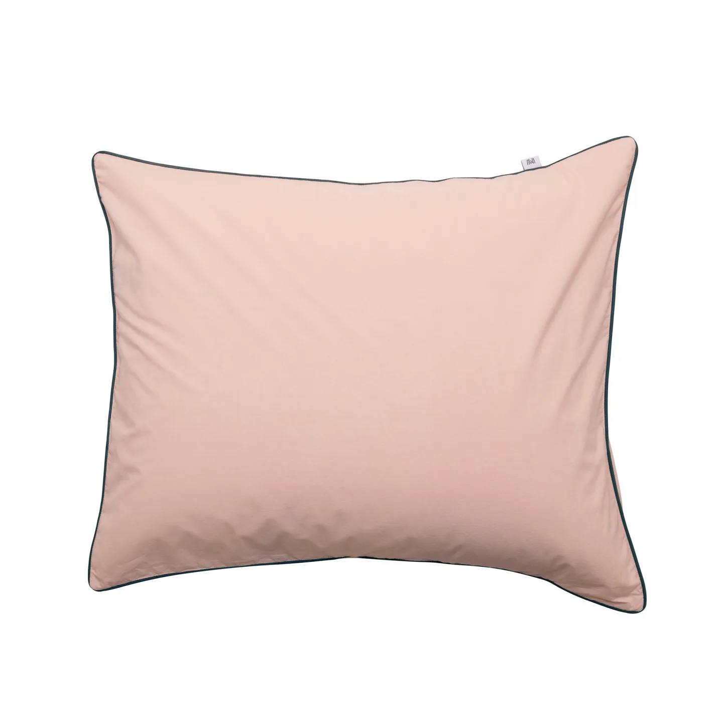 Mille Notti - Powder Pillowcase Organic Pink/Dark blue 50x60 - Örngott - Beata Heuman - Rosa - Bomull
