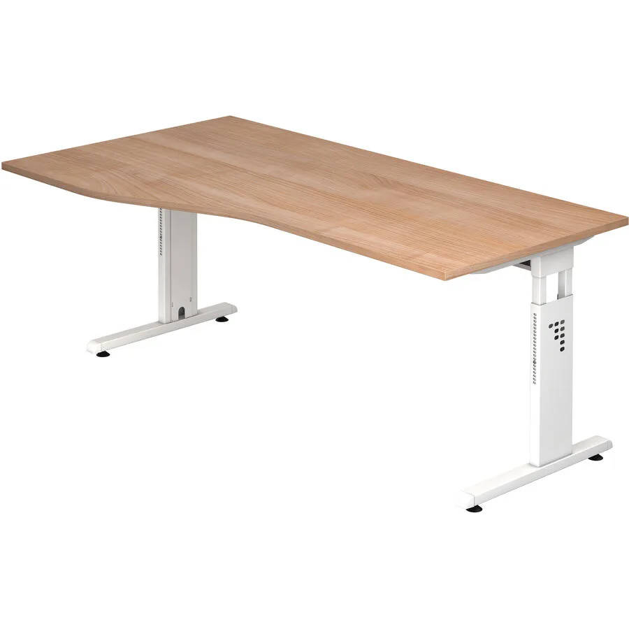 Schreibtisch Office nussbaum Holzwerkstoff B 180 T 100 cm