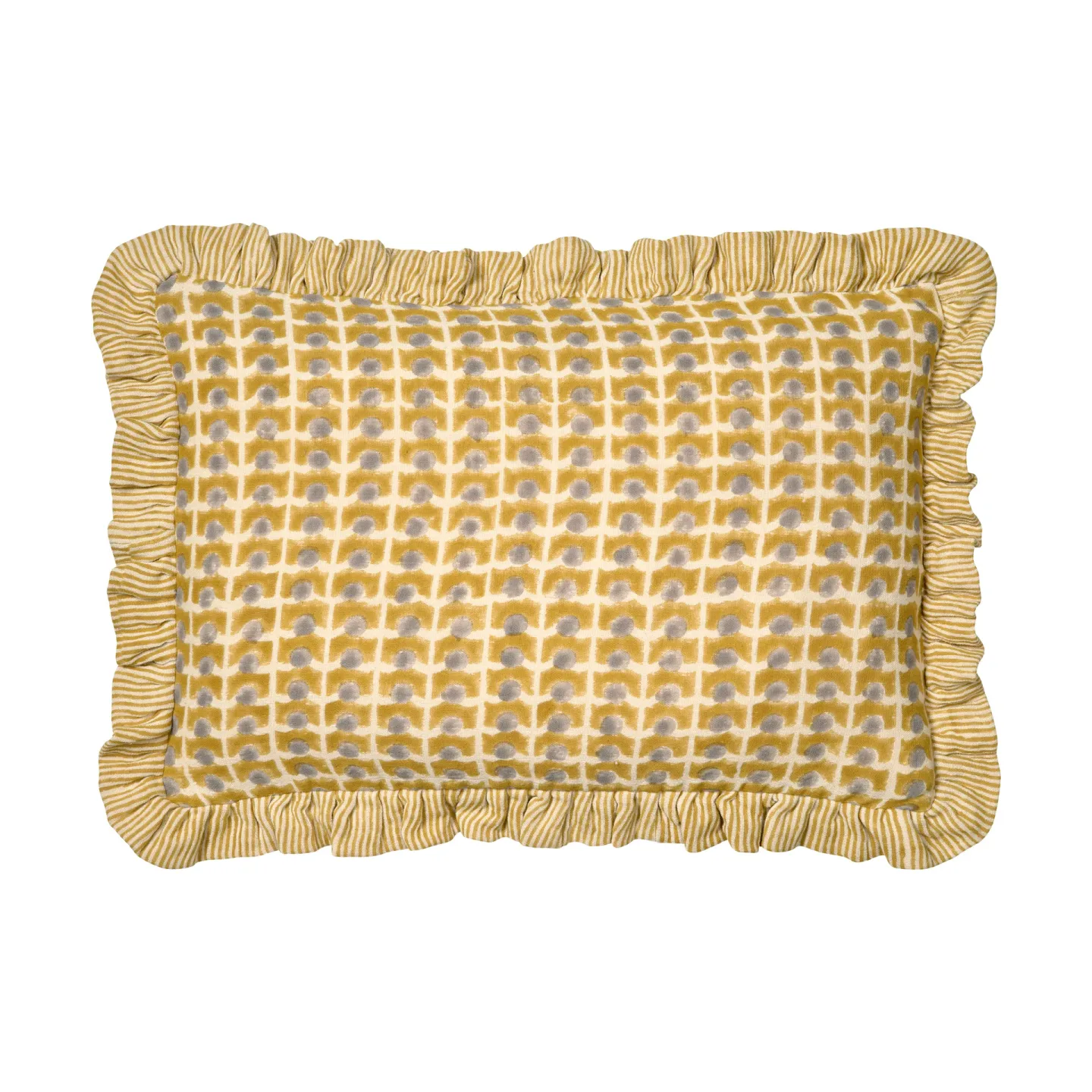 Kuddfodral ripple gul