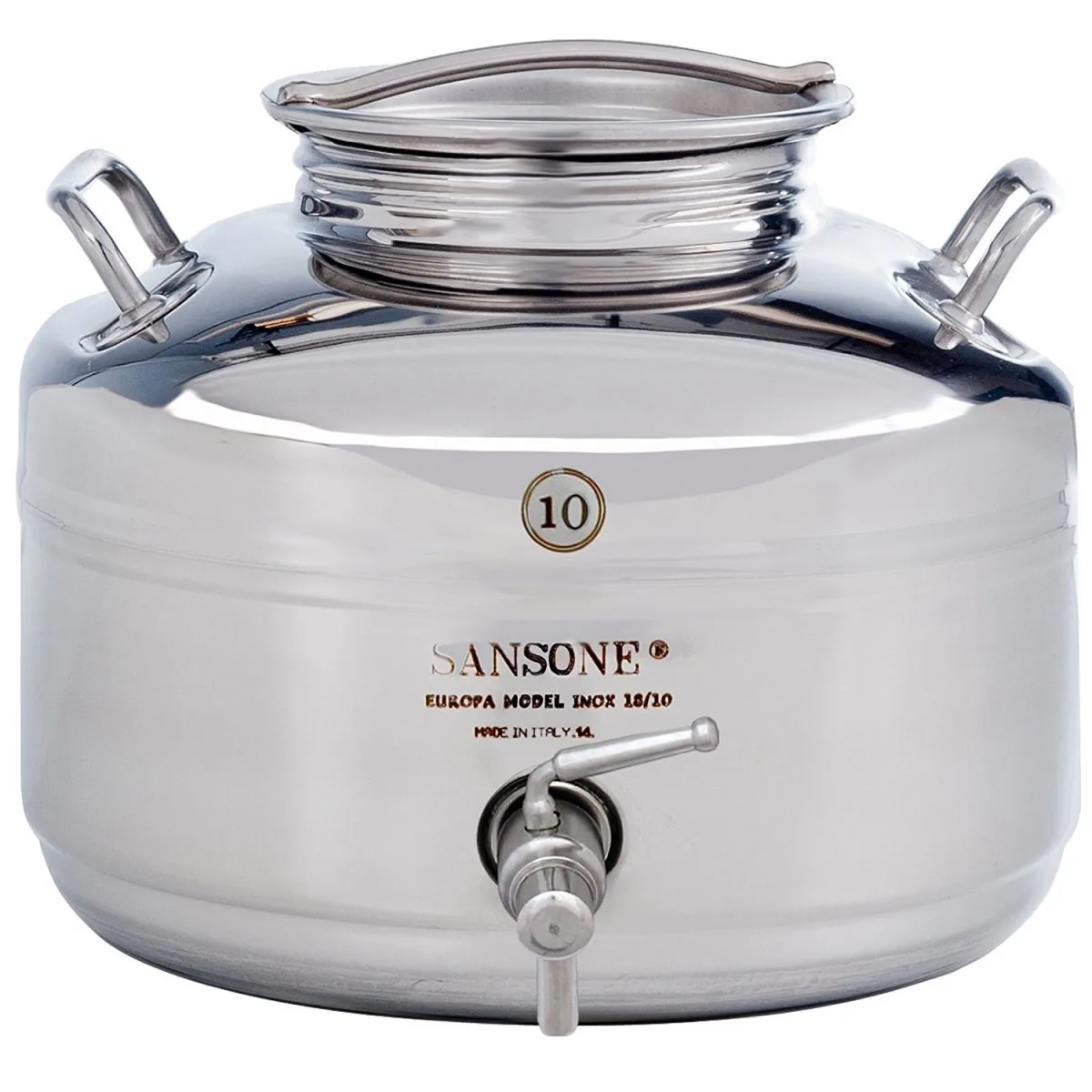 Vattentank 10 liter rostfri sansone