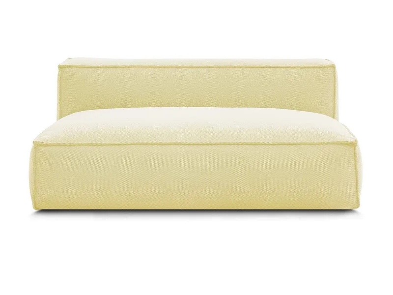 2er Gartensofa BOBOCHIC BIARRITZ Stoff chiniert gelb